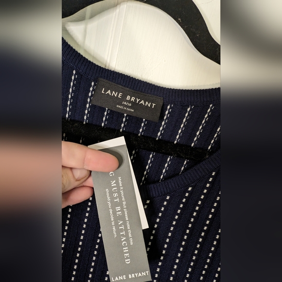 Lane Bryant Perfect Sleeve Crew neck sweater dress size 1x NWT - Picture 7 of 9